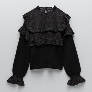 ZARA Eyelet Sweater (S)